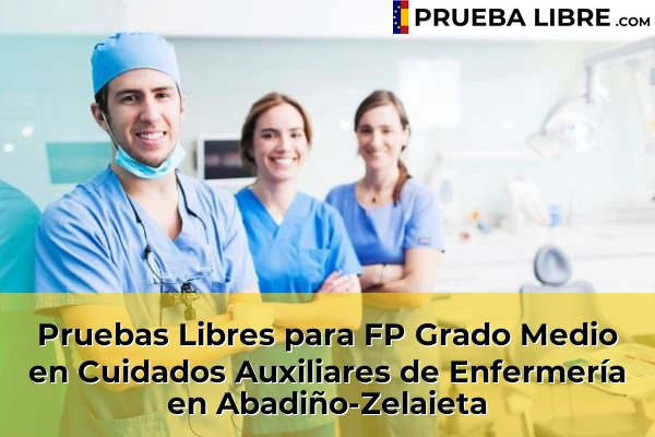 Pruebas Libres para FP Grado Medio en Cuidados Auxiliares de Enfermería en Abadiño-Zelaieta