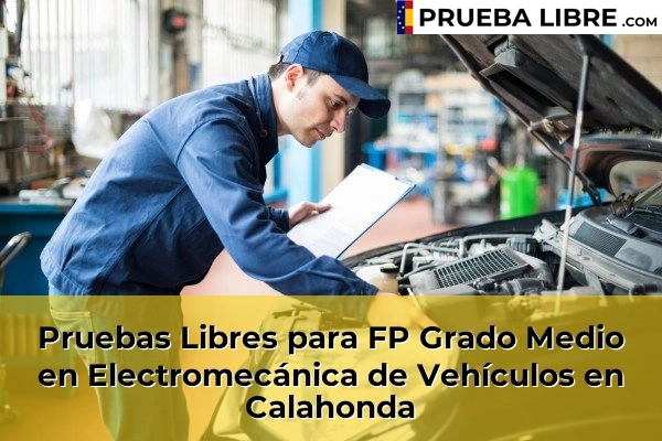 Pruebas Libres para FP Grado Medio en Electromecánica de Vehículos en Guadix 55 Pruebas Libres para FP Grado Medio en Electromecánica de Vehículos en Calahonda
