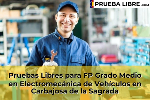 Pruebas Libres para FP Grado Medio en Electromecánica de Vehículos en Carbajosa de la Sagrada