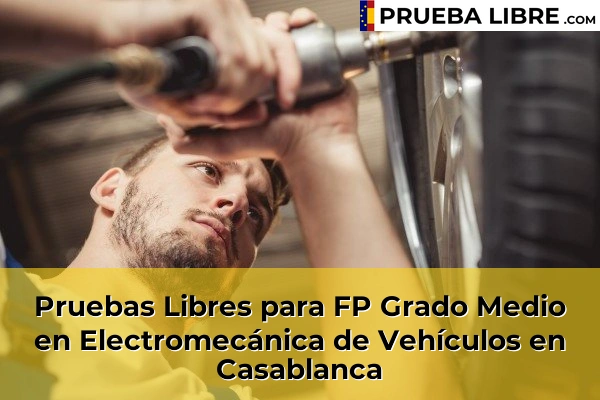 Pruebas Libres para FP Grado Medio en Electromecánica de Vehículos en Xirivella 102 Pruebas Libres para FP Grado Medio en Electromecánica de Vehículos en Casablanca