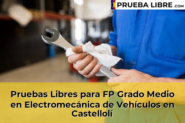Pruebas Libres para FP Grado Medio en Electromecánica de Vehículos en Castellolí