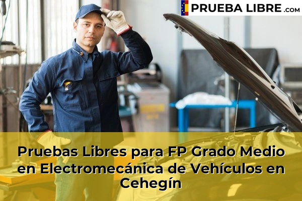 Pruebas Libres para FP Grado Medio en Electromecánica de Vehículos en Águilas 64 Pruebas Libres para FP Grado Medio en Electromecánica de Vehículos en Cehegín