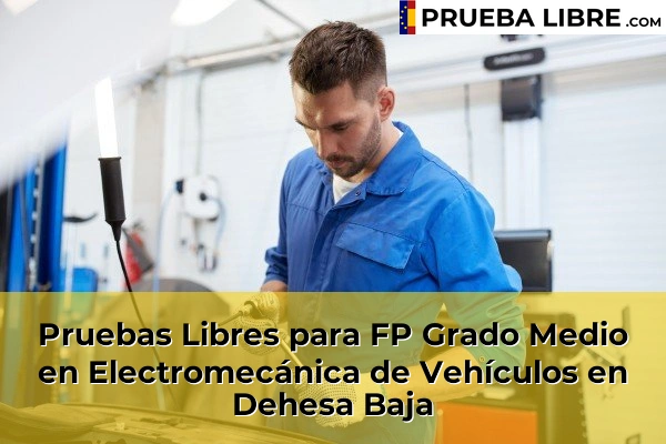 Pruebas Libres para FP Grado Medio en Electromecánica de Vehículos en Buzanada 56 Pruebas Libres para FP Grado Medio en Electromecánica de Vehículos en Dehesa Baja