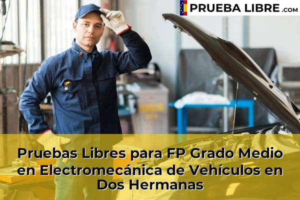 Pruebas Libres para FP Grado Medio en Electromecánica de Vehículos en Cantillana 60 Pruebas Libres para FP Grado Medio en Electromecánica de Vehículos en Dos Hermanas