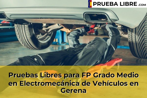 Pruebas Libres para FP Grado Medio en Electromecánica de Vehículos en Dos Hermanas 66 Pruebas Libres para FP Grado Medio en Electromecánica de Vehículos en Gerena
