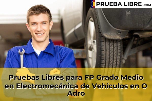 Pruebas Libres para FP Grado Medio en Electromecánica de Vehículos en Bagunda 87 Pruebas Libres para FP Grado Medio en Electromecánica de Vehículos en O Adro