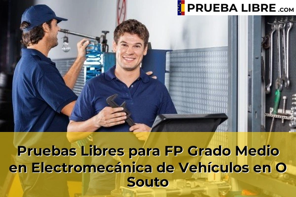 Pruebas Libres para FP Grado Medio en Electromecánica de Vehículos en O Souto