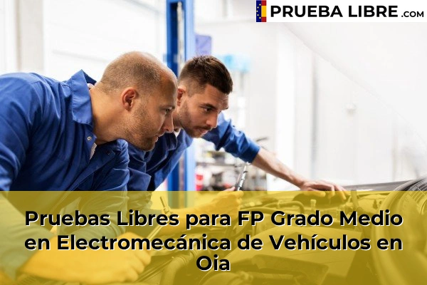 Pruebas Libres para FP Grado Medio en Electromecánica de Vehículos en Bagunda 93 Pruebas Libres para FP Grado Medio en Electromecánica de Vehículos en Oia