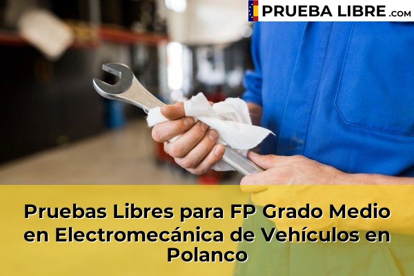 Pruebas Libres para FP Grado Medio en Electromecánica de Vehículos en Polanco