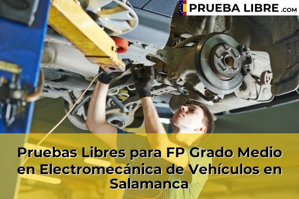 Pruebas Libres para FP Grado Medio en Electromecánica de Vehículos en Salamanca