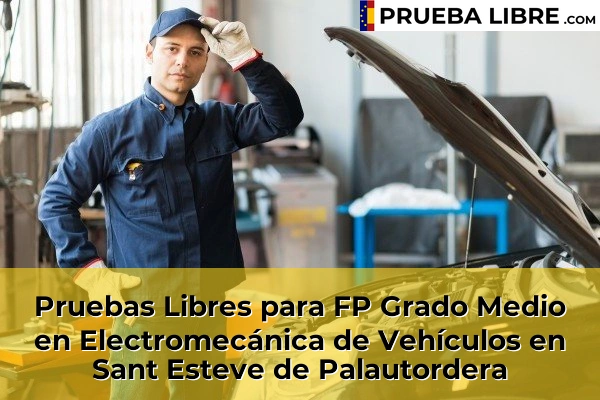 Pruebas Libres para FP Grado Medio en Electromecánica de Vehículos en Sant Esteve de Palautordera
