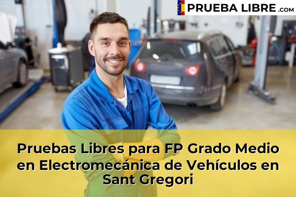 Pruebas Libres para FP Grado Medio en Electromecánica de Vehículos en Girona 27 Pruebas Libres para FP Grado Medio en Electromecánica de Vehículos en Sant Gregori