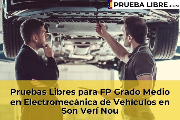 Pruebas Libres para FP Grado Medio en Electromecánica de Vehículos en Muro 100 Pruebas Libres para FP Grado Medio en Electromecánica de Vehículos en Son Verí Nou