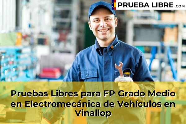Pruebas Libres para FP Grado Medio en Electromecánica de Vehículos en Amposta 74 Pruebas Libres para FP Grado Medio en Electromecánica de Vehículos en Vinallop