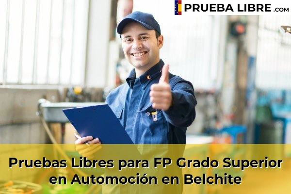Pruebas Libres para FP Grado Superior en Automoción en Movera 45 Pruebas Libres para FP Grado Superior en Automoción en Belchite