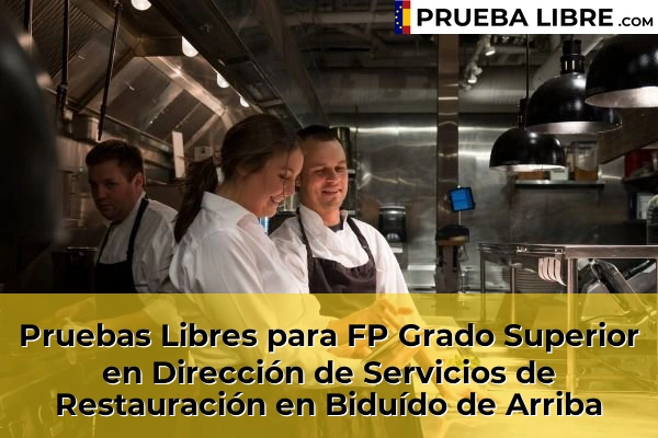 Pruebas Libres para FP Grado Superior en Dirección de Servicios de Restauración en Castro de Elviña 58 Pruebas Libres para FP Grado Superior en Dirección de Servicios de Restauración en Biduído de Arriba