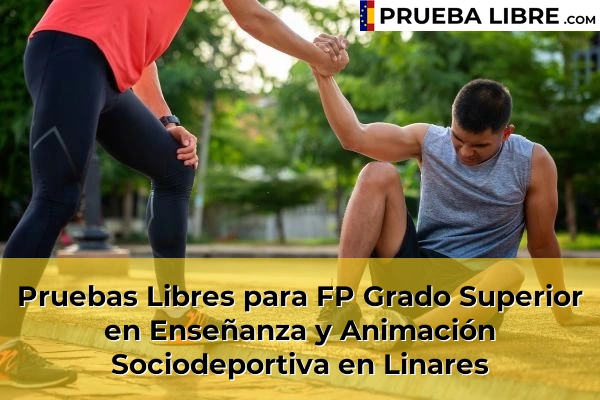 Pruebas Libres para FP Grado Superior en Enseñanza y Animación Sociodeportiva en Villanueva del Arzobispo 55 Pruebas Libres para FP Grado Superior en Enseñanza y Animación Sociodeportiva en Linares