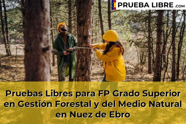 Pruebas Libres para FP Grado Superior en Gestión Forestal y del Medio Natural en San Gregorio 60 Pruebas Libres para FP Grado Superior en Gestión Forestal y del Medio Natural en Nuez de Ebro