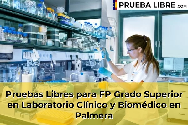 Pruebas Libres para FP Grado Superior en Laboratorio Clínico y Biomédico en Xeraco 184 Pruebas Libres para FP Grado Superior en Laboratorio Clínico y Biomédico en Palmera