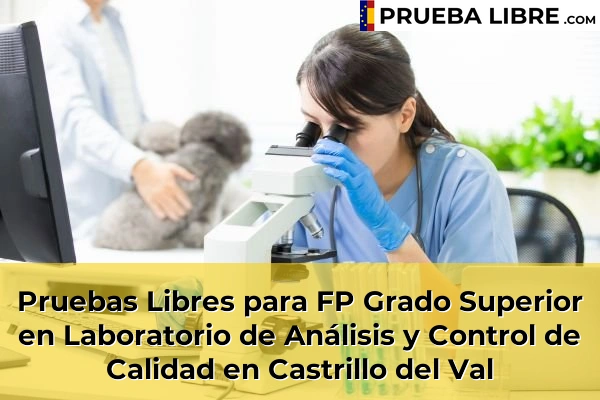 Pruebas Libres para FP Grado Superior en Laboratorio de Análisis y Control de Calidad en Miranda de Ebro 46 Pruebas Libres para FP Grado Superior en Laboratorio de Análisis y Control de Calidad en Castrillo del Val