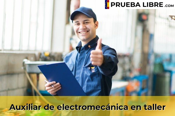 Auxiliar de electromecánica en taller