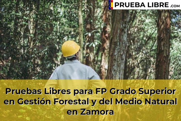 Pruebas Libres para FP Grado Superior en Gestión Forestal y del Medio Natural en Zamora